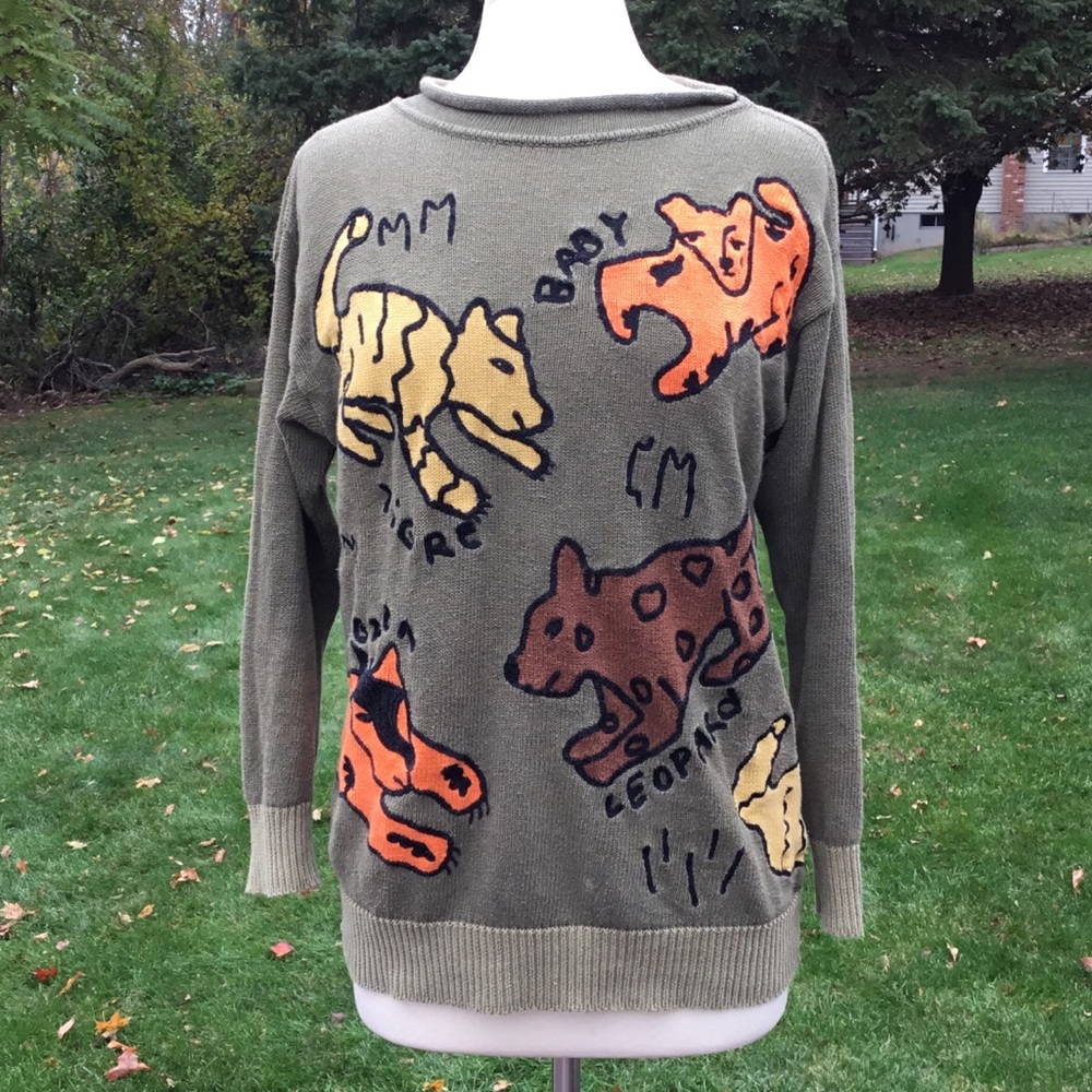 JC de Castelbajac Vintage Animal Sweater